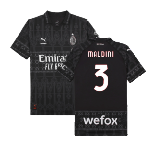 2023-2024 AC Milan x PLEASURES Authentic Jersey (Maldini 3)