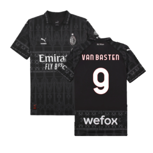 2023-2024 AC Milan x PLEASURES Authentic Jersey (Van Basten 9)
