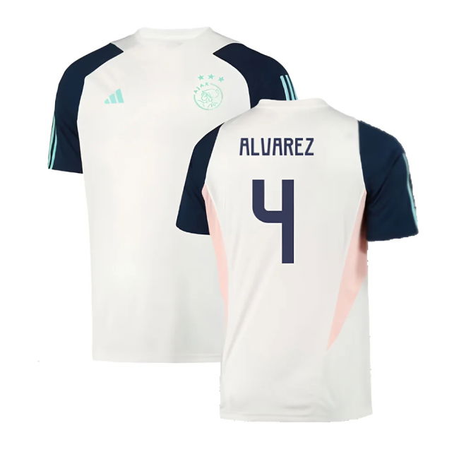2023-2024 Ajax Training Jersey (White) (ALVAREZ 4)