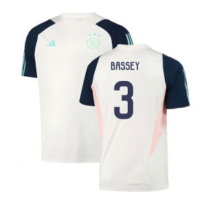 2023-2024 Ajax Training Jersey (White) (BASSEY 3)