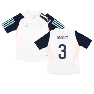 2023-2024 Ajax Training Jersey (White) - Kids (BASSEY 3)