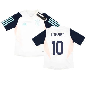 2023-2024 Ajax Training Jersey (White) - Kids (LITMANEN 10)