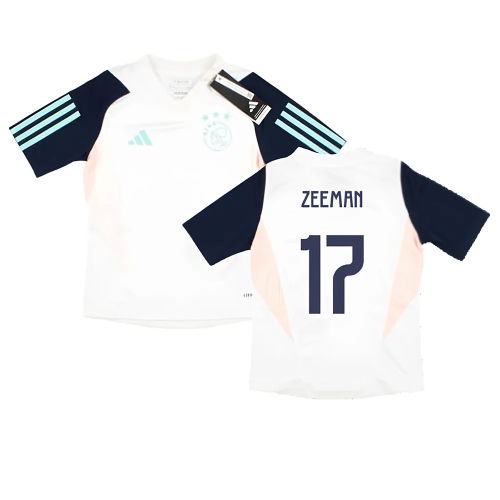 2023-2024 Ajax Training Jersey (White) - Kids (ZEEMAN 17)