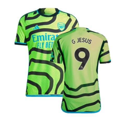 2023-2024 Arsenal Authentic Away Shirt (G Jesus 9)