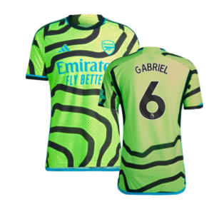 2023-2024 Arsenal Authentic Away Shirt (Gabriel 6)