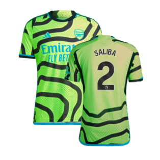 2023-2024 Arsenal Authentic Away Shirt (Saliba 2)