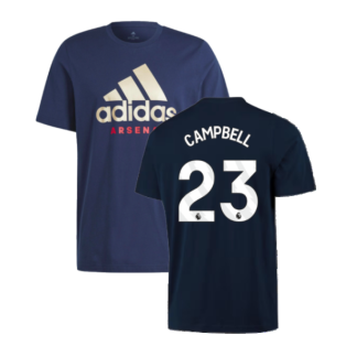 2023-2024 Arsenal DNA Graphic Tee (Navy) (Campbell 23)