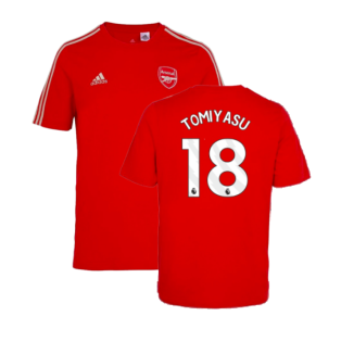 2023-2024 Arsenal DNA Tee (Red) (Tomiyasu 18)