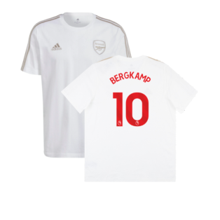 2023-2024 Arsenal DNA Tee (White) (Bergkamp 10)