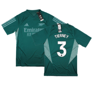 2023-2024 Arsenal EU Training Jersey (Rich Green) (Tierney 3)