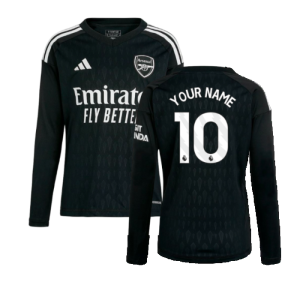 2023-2024 Arsenal Home Goalkeeper Shirt (Black) - Kids