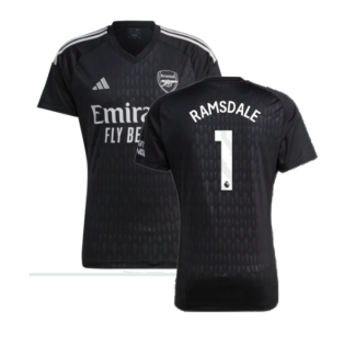 2023-2024 Arsenal Home Goalkeeper Shirt (Black) (RAMSDALE 1)