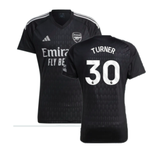 2023-2024 Arsenal Home Goalkeeper Shirt (Black) (TURNER 30)
