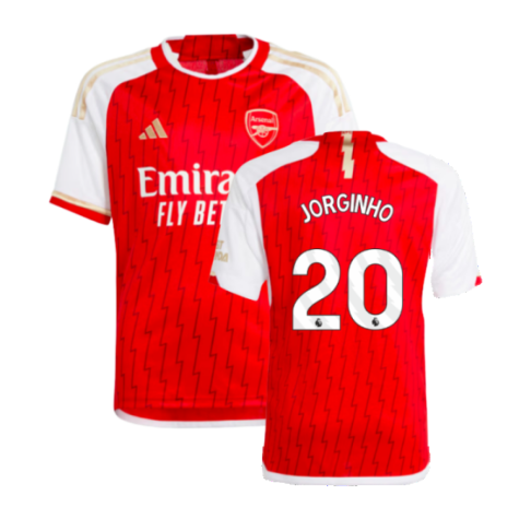 2023-2024 Arsenal Home Shirt (Kids) (Jorginho 20)