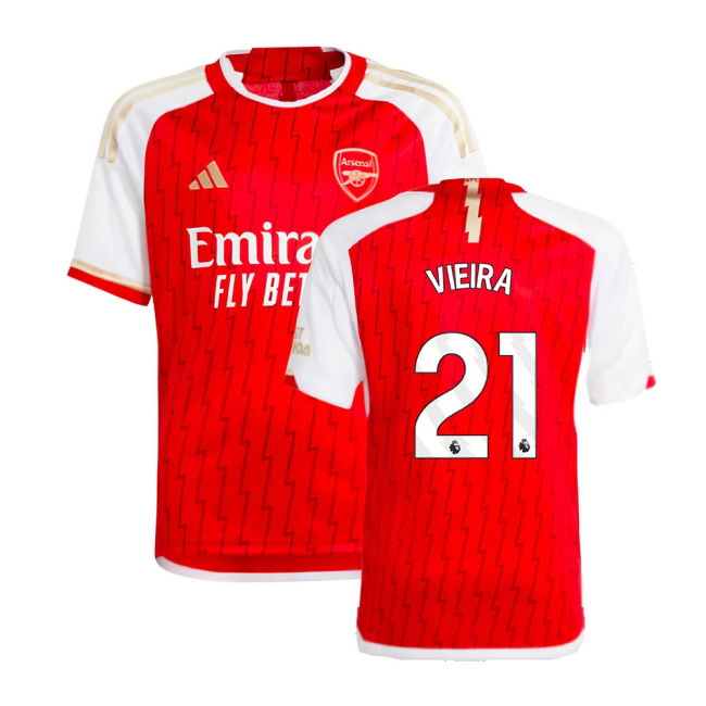 2023-2024 Arsenal Home Shirt (Kids) (Vieira 21)