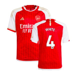 2023-2024 Arsenal Home Shirt (Kids) (White 4)