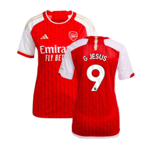 2023-2024 Arsenal Home Shirt (Ladies) (G Jesus 9)