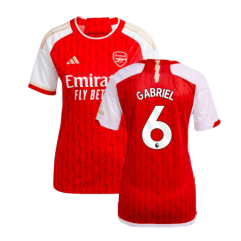 2023-2024 Arsenal Home Shirt (Ladies) (Gabriel 6)