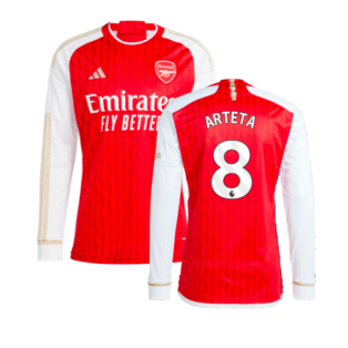 2023-2024 Arsenal Long Sleeve Home Shirt (Arteta 8)
