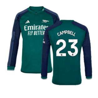 2023-2024 Arsenal Long Sleeve Third Shirt (Campbell 23)
