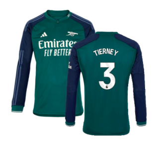 2023-2024 Arsenal Long Sleeve Third Shirt (Tierney 3)