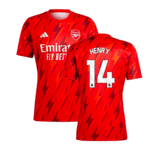 2023-2024 Arsenal Pre-Match Shirt (Red) (Henry 14)