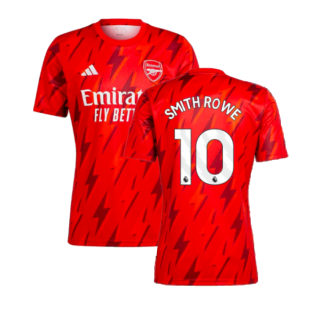 2023-2024 Arsenal Pre-Match Shirt (Red) (Smith Rowe 10)