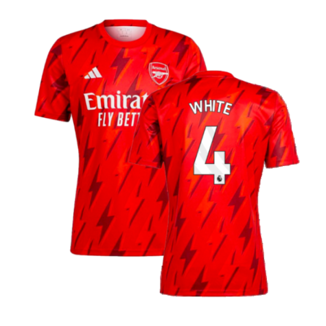 2023-2024 Arsenal Pre-Match Shirt (Red) (White 4)