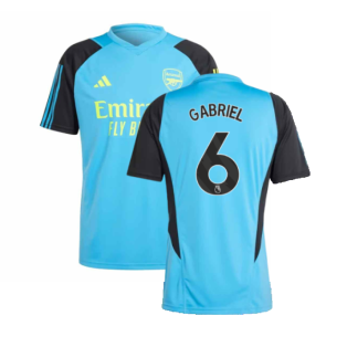 2023-2024 Arsenal Training Jersey (Pulse Blue) (Gabriel 6)