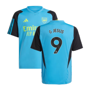 2023-2024 Arsenal Training Jersey (Pulse Blue) - Kids (G Jesus 9)