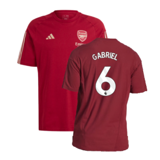 2023-2024 Arsenal Training Tee (Red) (Gabriel 6)