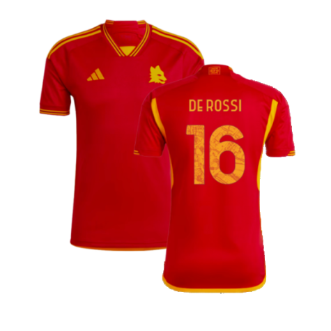 2023-2024 AS Roma Home Shirt (DE ROSSI 16)