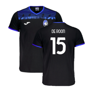 2023-2024 Atalanta Free Time T-Shirt (Black) (De Roon 15)