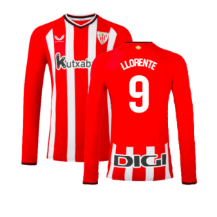 2023-2024 Athletic Bilbao Long Sleeve Home Shirt (Llorente 9)
