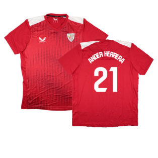 2023-2024 Athletic Bilbao Matchday Home T-Shirt (Red) (Ander Herrera 21)