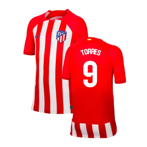 2023-2024 Atletico Madrid Home Shirt (Kids) (Torres 9)