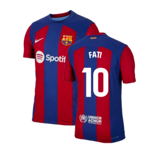 2023-2024 Barcelona Authentic Home Shirt (Fati 10)