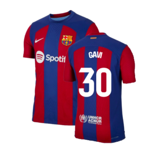2023-2024 Barcelona Authentic Home Shirt (Gavi 30)