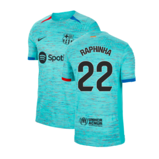 2023-2024 Barcelona Authentic Third Shirt (Raphinha 22)