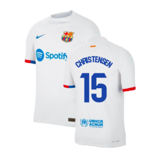 2023-2024 Barcelona Away Authentic Away Shirt (Christensen 15)