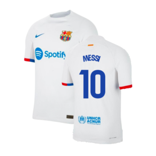2023-2024 Barcelona Away Authentic Away Shirt (Messi 10)