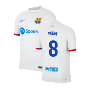 2023-2024 Barcelona Away Authentic Away Shirt (Pedri 8)