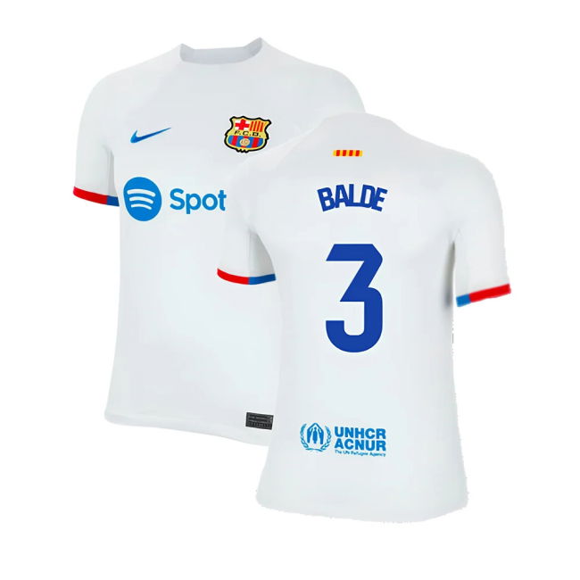 2023-2024 Barcelona Away Shirt (Kids) (Balde 3)
