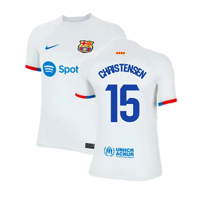 2023-2024 Barcelona Away Shirt (Kids) (Christensen 15)