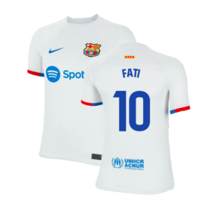 2023-2024 Barcelona Away Shirt (Kids) (Fati 10)