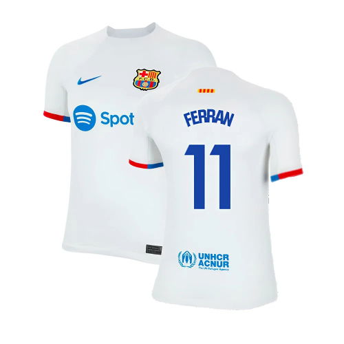 2023-2024 Barcelona Away Shirt (Kids) (Ferran 11)