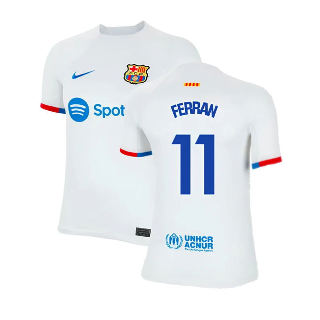 2023-2024 Barcelona Away Shirt (Kids) (Ferran 11)