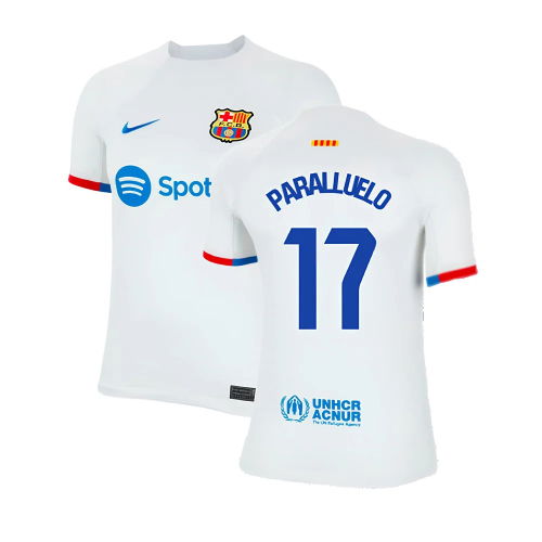 2023-2024 Barcelona Away Shirt (Kids) (Paralluelo 17)
