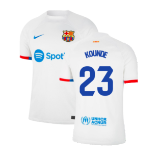 2023-2024 Barcelona Away Shirt (Kounde 23)