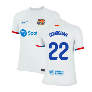 2023-2024 Barcelona Away Shirt (Ladies) (Gundogan 22)
